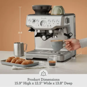 Breville Barista Express Espresso Machine BES870BTR, Black Truffle