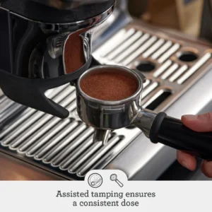 Breville Barista Express Impress Espresso Machine BES876BSS, Brushed Stainless Steel view 4