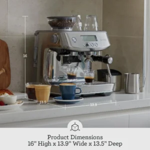 Breville Barista Pro Espresso Machine BES878BSS, Brushed Stainless Steel view 3
