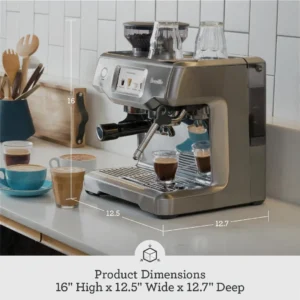 Breville Barista Touch Espresso Machine BES880BTR, Black Truffle view 3