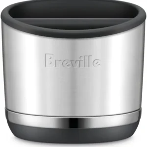 Breville BEA501BSS Knock Box 10 Espresso Machine Accessory, 10 Puck Capacity, Brushed Stainless Steel view 1
