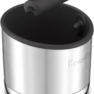 Breville BEA501BSS Knock Box 10 Espresso Machine Accessory, 10 Puck Capacity, Brushed Stainless Steel view 3