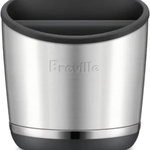 Breville BEA502BSS Knock Box 20 Espresso Machine Accessory, 20 Puck Capacity, Brushed Stainless Steel view 1