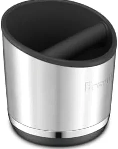 Breville BEA502BSS Knock Box 20 Espresso Machine Accessory, 20 Puck Capacity, Brushed Stainless Steel