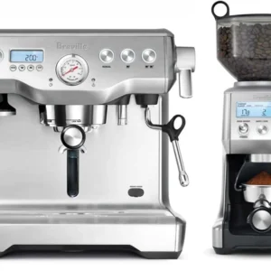 Breville Dynamic Duo Dual Boiler Espresso Machine and Smart Grinder Pro Package, Stainless Steel - BEP920BSS view 1