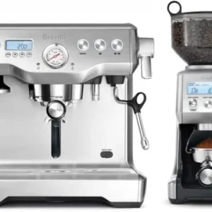 Breville Dynamic Duo Dual Boiler Espresso Machine and Smart Grinder Pro Package, Stainless Steel - BEP920BSS view 3