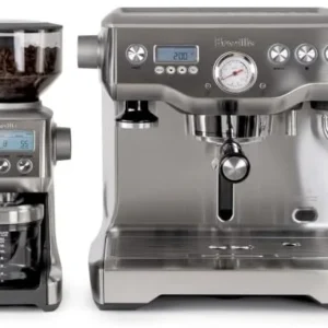 Breville Dynamic Duo Dual Boiler Espresso Machine and Smart Grinder Pro Package, Stainless Steel - BEP920BSS view 4
