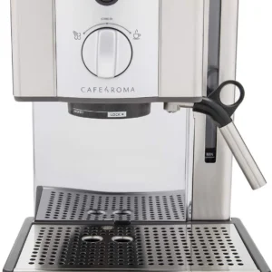 Breville ESP8XL Cafe Roma Stainless Espresso Maker, 9x9x12, Silver view 1