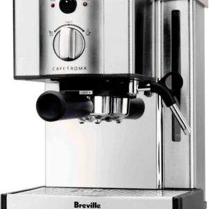 Breville ESP8XL Cafe Roma Stainless Espresso Maker, 9x9x12, Silver view 2