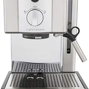 Breville ESP8XL Cafe Roma Stainless Espresso Maker, 9x9x12, Silver view 5