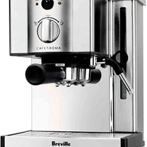 Breville ESP8XL Cafe Roma Stainless Espresso Maker, 9x9x12, Silver view 6