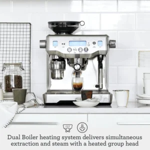 Breville Oracle Espresso Machine BES980XL, Brushed Stainless Steel view 2