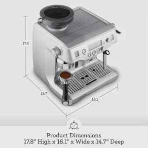 Breville Oracle Espresso Machine BES980XL, Brushed Stainless Steel view 3