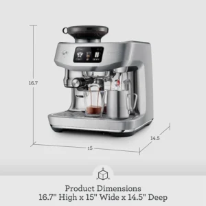 Breville Oracle Jet Espresso Machine, Brushed Stainless Steel view 3
