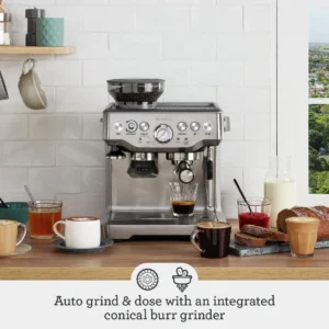 Breville RM-BES870XL Barista Express Espresso Machine, Stainless Steel (Certified Remanufactured) view 2