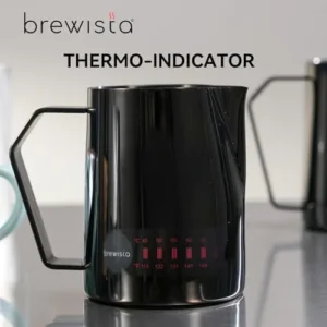 Brewista Precision Milk Frothing Pitcher, Steaming Jug, Coffee, Espresso Machine Accessories for Barista, Latte Art, Cappuccino, Stainless Steel Cup, 24 oz/720 ml, Matte Black