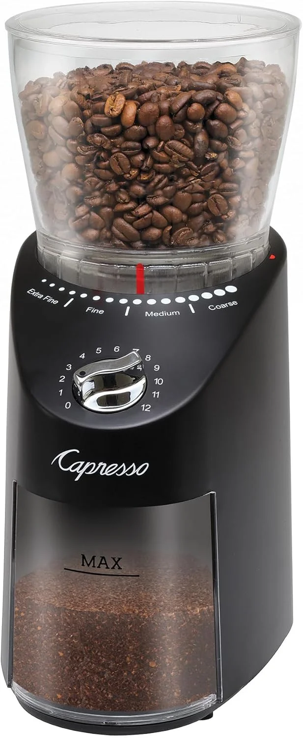 Capresso Infinity Plus Conical Burr Grinder Black