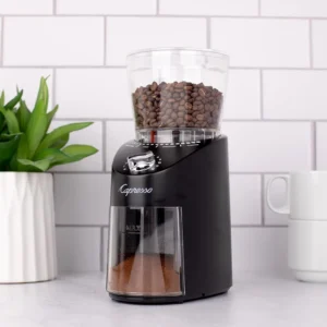 Capresso Infinity Plus Conical Burr Grinder, Black view 3