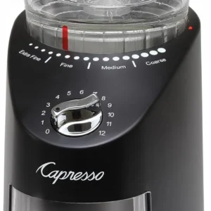 Capresso Infinity Plus Conical Burr Grinder, Black view 4
