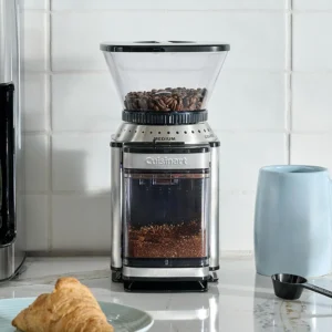 Cuisinart Coffee Grinder, Electric One-Touch Automatic Burr Coffee Grinder with 18-Position Grind Selector, Cup Size Selector for 4 – 18 Cups, DBM-8P1, Black Stainless view 2