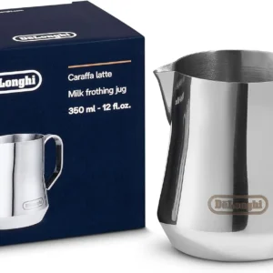 De'Longhi DLSC060 Milk Frothing Jug, 12 oz, Stainless Steel view 1