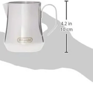 De'Longhi DLSC060 Milk Frothing Jug, 12 oz, Stainless Steel view 3