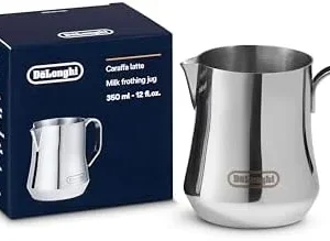 De'Longhi DLSC060 Milk Frothing Jug, 12 oz, Stainless Steel