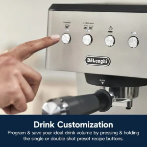 De'Longhi EM400M Classic Espresso Machine, Stainless Steel view 6