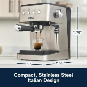 De'Longhi EM400M Classic Espresso Machine, Stainless Steel view 7