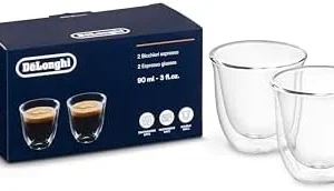 DeLonghi 3oz Espresso Double Wall Thermal Glasses, Set of 2 view 5