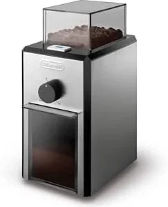 Delonghi Stainless Steel Burr Coffee Grinder, Silver view 6