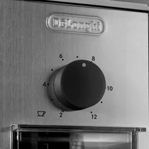 Delonghi Stainless Steel Burr Coffee Grinder, Silver view 7