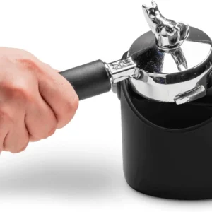 Dreamfarm Grindenstèin Sturdy, Compact, Modern Space-Saving Espresso Coffee Grind Knock Box - Black view 2