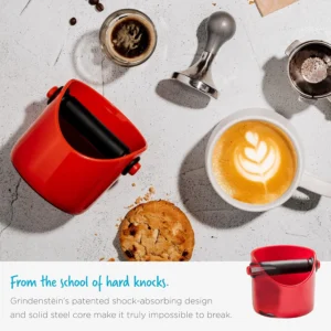 Dreamfarm Grindenstèin Sturdy, Compact, Modern Space-Saving Espresso Coffee Grind Knock Box - Black view 5