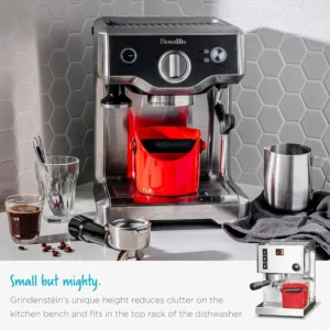 Dreamfarm Grindenstèin Sturdy, Compact, Modern Space-Saving Espresso Coffee Grind Knock Box - Silver view 4