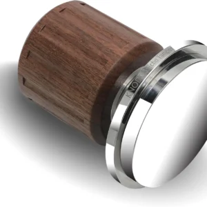 Echo Tamper 58mm – Walnut Spring Loaded Coffee Tamper with Click Feedback, Stainless Steel Base – 30LB Calibrated Espresso Tool for Perfectly Even Tamping Pressure view 5