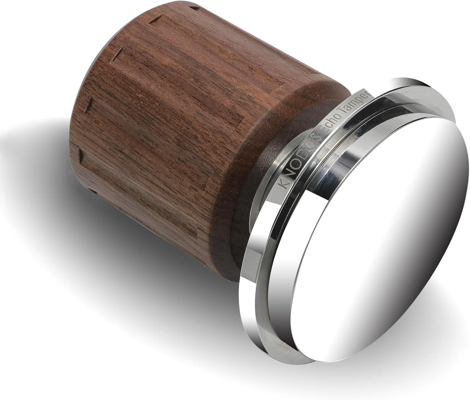 Professional grade stainless steel espresso tamper