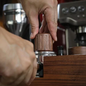 Echo Tamper 58mm – Walnut Spring Loaded Coffee Tamper with Click Feedback, Stainless Steel Base – 30LB Calibrated Espresso Tool for Perfectly Even Tamping Pressure view 7