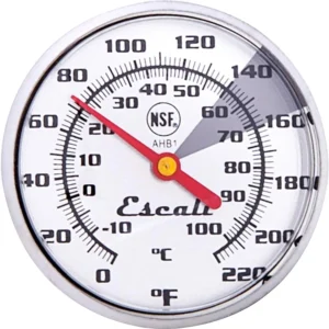 Escali AHB1 Instant Read Large 1.75-inches Dial Beverage Thermometer Liquid, Milk, Coffee, Tea, Stainless Steel Hands-Free Kitchen Thermometer NSF Certified Commercial view 3