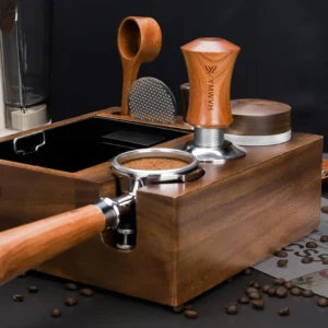 Espresso Tamper 58mm, YMWVH Premium Barista Coffee Tamper, 2 Spring Loaded Tampers with Stainless Steel Ripple Base, Constant 30lb Self Leveling 58.3mm Tampers without Tilting view 6