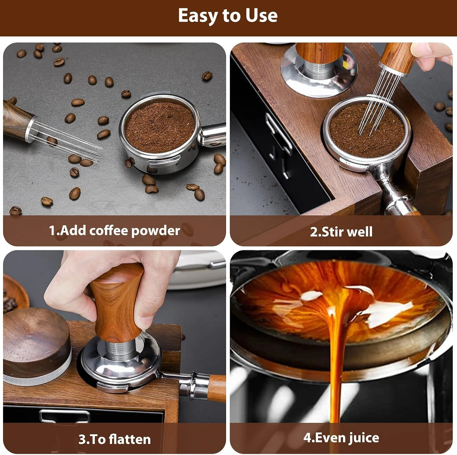 YMWVH 58mm tamper presented as a premium gift for coffee lovers