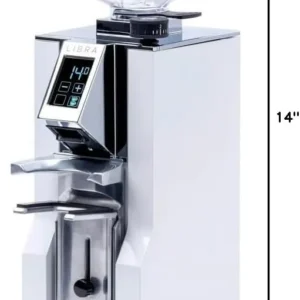 Eureka Mignon Libra Espresso Grinder | Grind by Weight | 55mm Burrs | Stepless | Silent Technology | White
