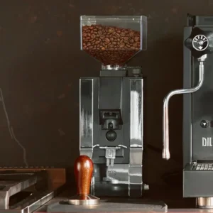 Eureka Mignon Silenzio Espresso Grinder | Silent Technology | Stepless | Timed Dosing | (Chrome, 55mm)