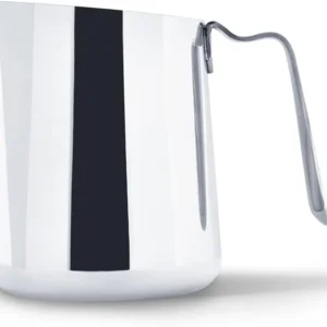 Fellow Eddy Steaming Pitcher - Milk Frother Pitcher with Fluted Spout, Premium Barista Tools for Precision Latte Art, 18/8 Stainless Steel, Polished, 12oz Jug view 7