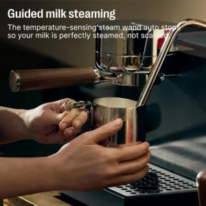 Fellow Espresso Series 1 – Home Espresso Machine – Heats in Under 2 Minutes, Precise Temperature Control, Pressure Profiling, Built-In Guidance, Assisted Milk Steaming, Matte Black view 7