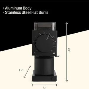Fellow Ode Gen 2 64mm Flat Burr Coffee Grinder, Single Dose, 31 Grind Settings, Electric, Stainless Steel, Quiet & Anti-Static for Pour Over, French Press & Cold Brew – Matte Black view 4