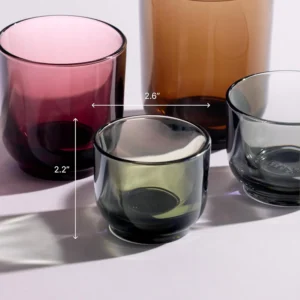 Fellow Pirch Espresso Shot Glass 3.5 oz Set of 2, Amber Artisanal Espresso Cups, Handcrafted Soda Lime Glass – Heat Retaining, Dishwasher & Microwave Safe for Latte Art & Coffee view 3