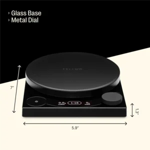 Fellow Tally Pro Coffee Scale with Timer – Espresso Scale for Pour Over and Barista Brewing, Brew Assist Mode, 0.1g Accuracy, OLED Display, Rechargeable, Glass Top – Matte Black view 4