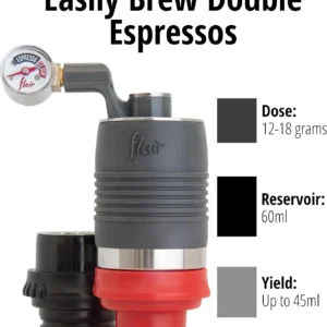 Flair The NEO Flex with Carrying Case: UPDATED Direct Lever Manual Espresso Maker for Beginners and Travel - Pressure Gauge for 9 BAR Brewing Included view 7