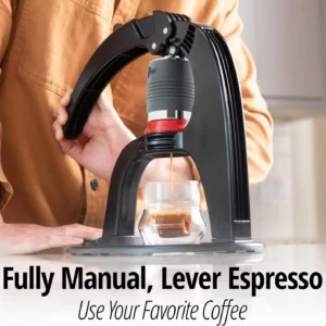 Flair The NEO Flex with Carrying Case: UPDATED Direct Lever Manual Espresso Maker for Beginners and Travel - Pressure Gauge for 9 BAR Brewing Included